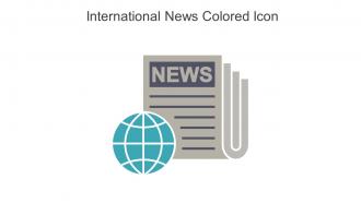 International News Colored Icon In Powerpoint Pptx Png And Editable Eps Format