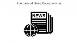 International News Monotone Icon In Powerpoint Pptx Png And Editable Eps Format