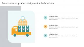 International Product Shipment Schedule Icon