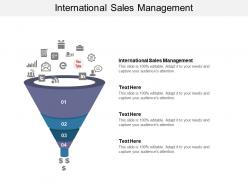 International sales management ppt powerpoint presentation show format ideas cpb