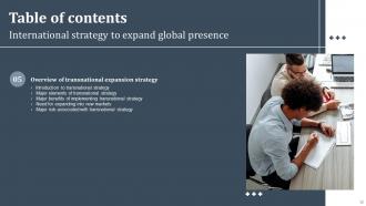 International Strategy To Expand Global Presence Strategy CD V Graphical Slides