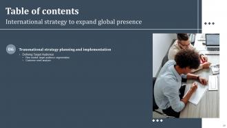 International Strategy To Expand Global Presence Strategy CD V Downloadable Idea