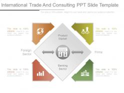 International trade and consulting ppt slide template