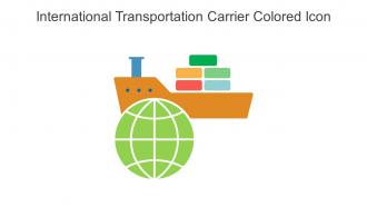 International Transportation Carrier Colored Icon In Powerpoint Pptx Png And Editable Eps Format