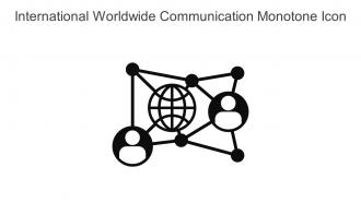 International Worldwide Communication Monotone Icon In Powerpoint Pptx Png And Editable Eps Format