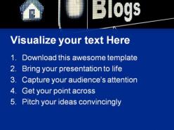 Internet blogs concept computer powerpoint templates and powerpoint backgrounds 0711
