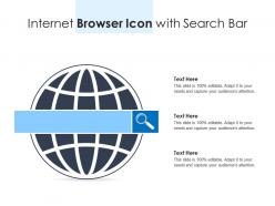 Internet browser icon with search bar
