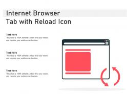 Internet browser tab with reload icon