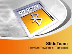 Internet browser with bluetooth sign powerpoint templates ppt themes and graphics 0213
