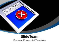 Internet browser with error symbol wrong powerpoint templates ppt themes and graphics 0213
