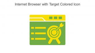 Internet Browser With Target Colored Icon In Powerpoint Pptx Png And Editable Eps Format
