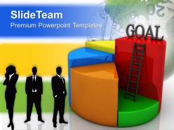 Internet business strategy powerpoint templates goal chart concept success ppt layouts
