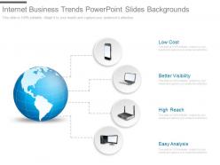 Internet business trends powerpoint slides backgrounds