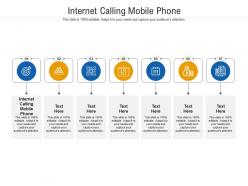 Internet calling mobile phone ppt powerpoint presentation icon grid cpb