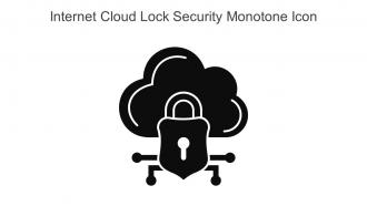 Internet Cloud Lock Security Monotone Icon In Powerpoint Pptx Png And Editable Eps Format