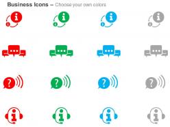 Internet community communication wifi i music ppt icons graphics