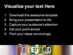 Internet computer powerpoint templates and powerpoint backgrounds 0111