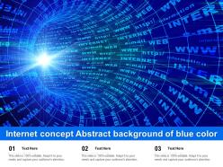 Internet concept abstract background of blue color