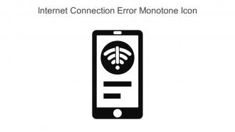 Internet Connection Error Monotone Icon In Powerpoint Pptx Png And Editable Eps Format