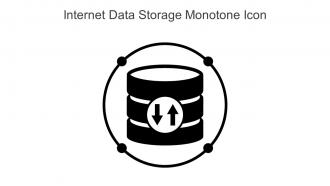 Internet Data Storage Monotone Icon In Powerpoint Pptx Png And Editable Eps Format
