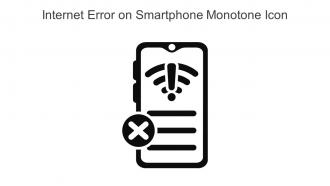 Internet Error On Smartphone Monotone Icon In Powerpoint Pptx Png And Editable Eps Format