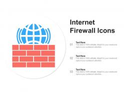 Internet firewall icons