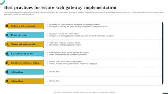 Internet Gateway Security IT Best Practices For Secure Web Gateway