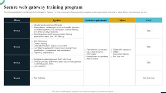 Internet Gateway Security IT Secure Web Gateway Training Program