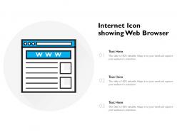 Internet Icon Showing Web Browser