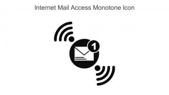 Internet Mail Access Monotone Icon In Powerpoint Pptx Png And Editable Eps Format