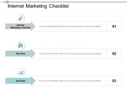 Internet marketing checklist ppt powerpoint presentation show sample cpb