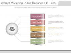 Internet marketing public relations ppt icon