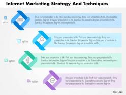 Internet marketing strategy and techniques flat powerpoint design