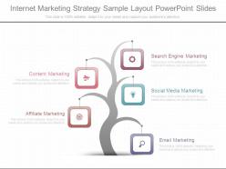 Internet marketing strategy sample layout powerpoint slides