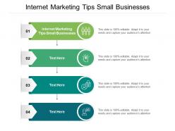 Internet marketing tips small businesses ppt powerpoint presentation ideas files cpb