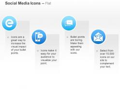 Internet mobile app chat inbox mails ppt icons graphics
