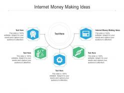 Internet money making ideas ppt powerpoint presentation pictures templates cpb