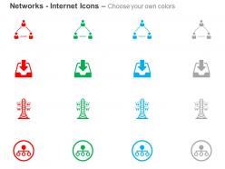 Internet network download power lines hierarchy ppt icons graphics