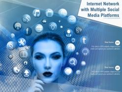 Internet network with multiple social media platforms