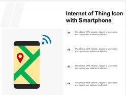 Internet of thing icon with smartphone