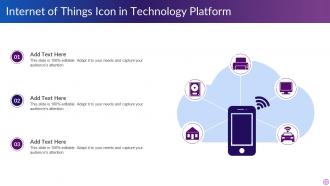 Internet Of Things Icon In Technology Platform