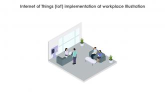 Internet Of Things IoT Implementation At Workplace Illustration