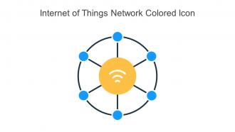 Internet Of Things Network Colored Icon In Powerpoint Pptx Png And Editable Eps Format
