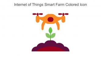 Internet Of Things Smart Farm Colored Icon In Powerpoint Pptx Png And Editable Eps Format
