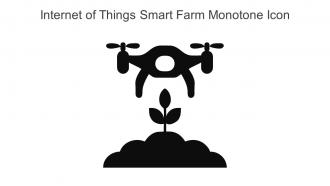 Internet Of Things Smart Farm Monotone Icon In Powerpoint Pptx Png And Editable Eps Format