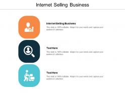 Internet selling business ppt powerpoint presentation infographic template background cpb