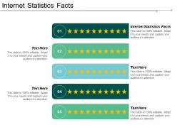 Internet statistics facts ppt powerpoint presentation icon background designs cpb