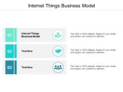 Internet things business model ppt powerpoint presentation show clipart cpb