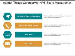Internet things connectivity nps score measurement client centric marketing cpb