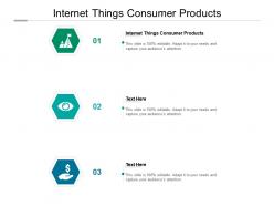 Internet things consumer products ppt powerpoint presentation infographic template slides cpb